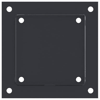 Basi Pali Quadrati 12 pz 141x141 mm Acciaio Verniciato Polvere | homemem39