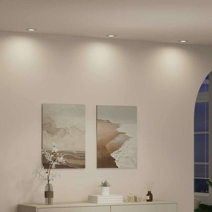 Spotlights con i riflettori 6 pcs Bianco 9 x 9 x cm Alluminio