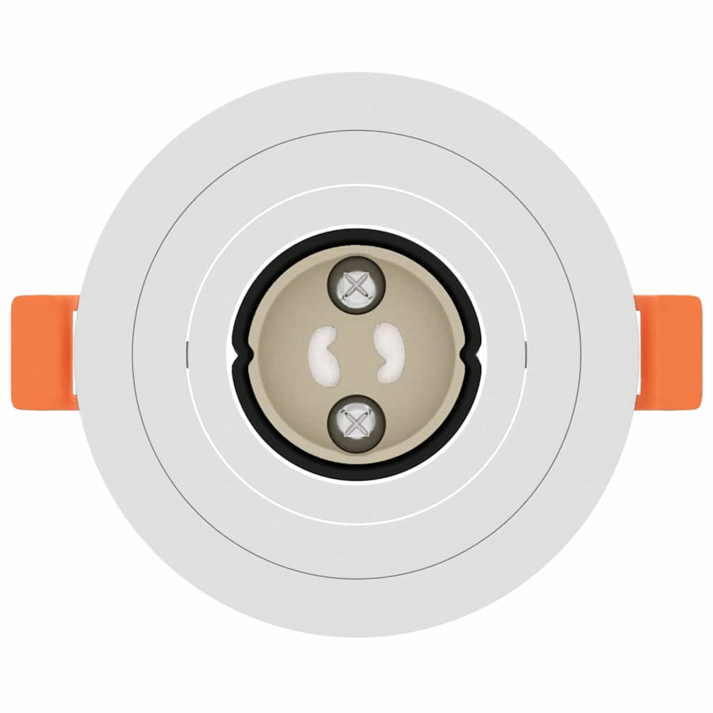 Spotlights con i riflettori 12 pcs Bianco 9 x 9 x cm Alluminio