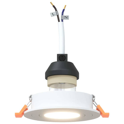 Spotlights con i riflettori 12 pcs Bianco 9 x 9 x cm Alluminio