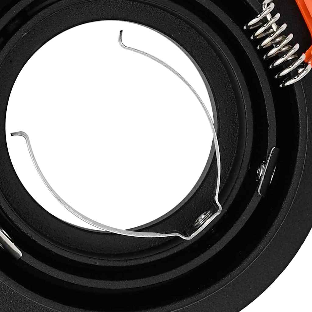 Spotlights con i riflettori 6 pcs Nero 9 x 9 x cm Alluminio