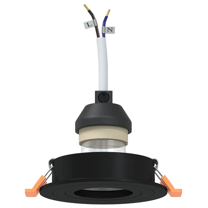 Spotlights con i riflettori 12 pcs Nero 9 x 9 x cm Alluminio