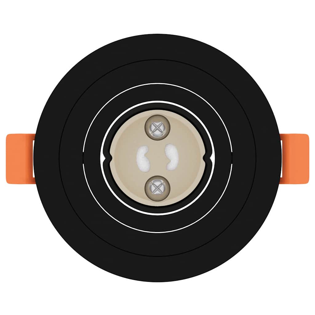 Spotlights con i riflettori 24 pcs Nero 9 x 9 x cm Alluminio