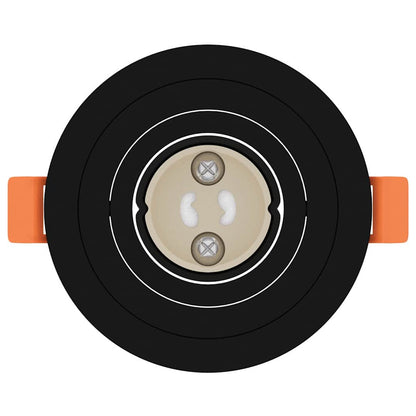 Spotlights con i riflettori 24 pcs Nero 9 x 9 x cm Alluminio