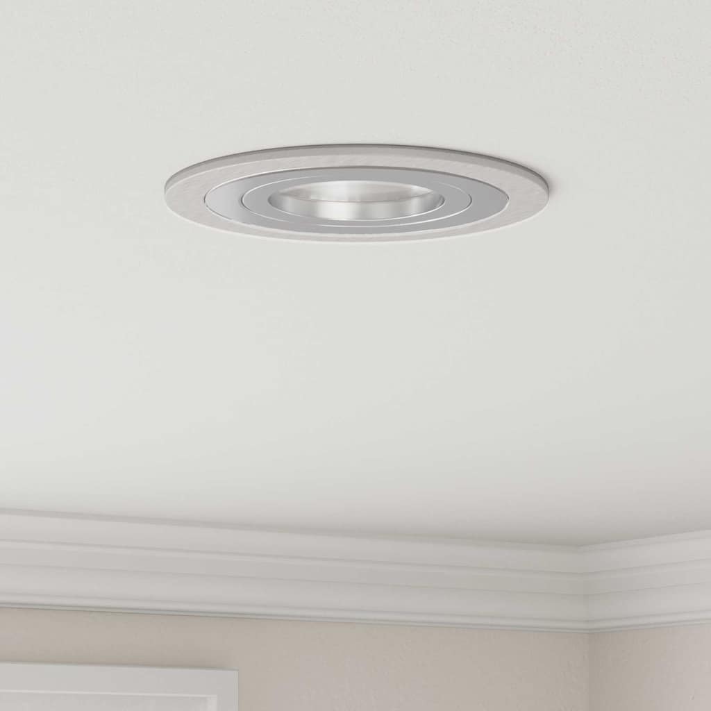 Spotlights con i riflettori 6 pcs Argento 9 x 9 x cm Alluminio