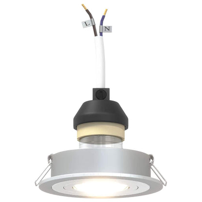 Spotlights con i riflettori 6 pcs Argento 9 x 9 x cm Alluminio