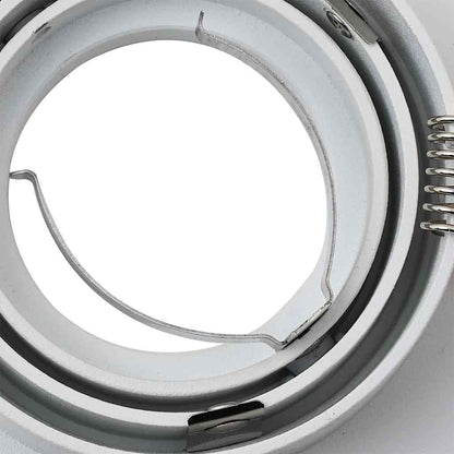 Spotlights con i riflettori 6 pcs Bianco 9 x 9 x cm Alluminio