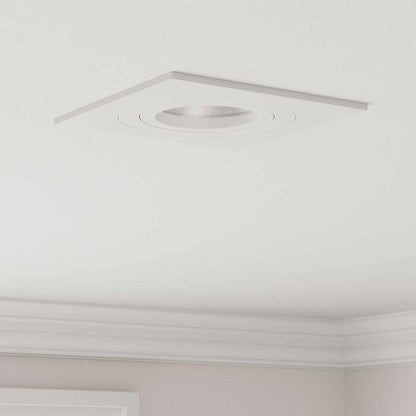 Spotlights con i riflettori 6 pcs Bianco 9 x 9 x cm Alluminio