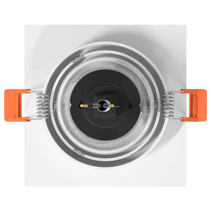 Spotlights con i riflettori 24 pcs Bianco 9 x 9 x cm Alluminio