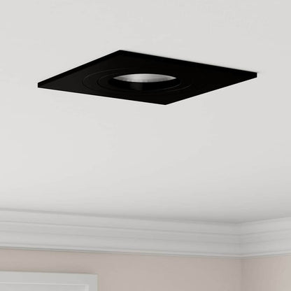 Spotlights con i riflettori 12 pcs Nero 9 x 9 x cm Alluminio