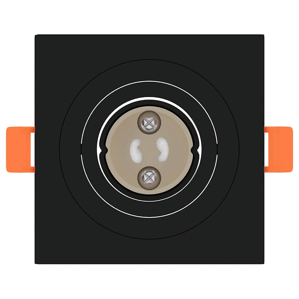 Spotlights con i riflettori 24 pcs Nero 9 x 9 x cm Alluminio