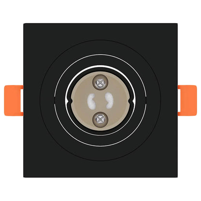 Spotlights con i riflettori 24 pcs Nero 9 x 9 x cm Alluminio