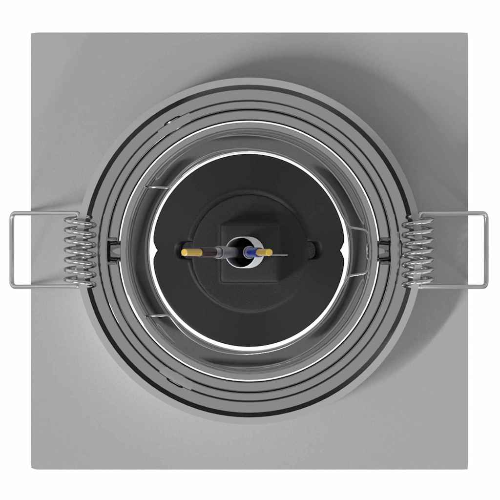 Spotlights con i riflettori 6 pcs Argento 9 x 9 x cm Alluminio