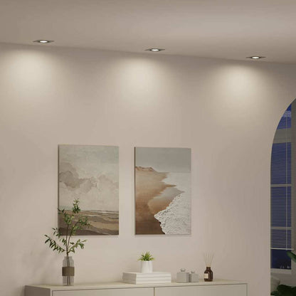 Spotlights con i riflettori 12 pcs Argento 9 x 9 x cm Alluminio