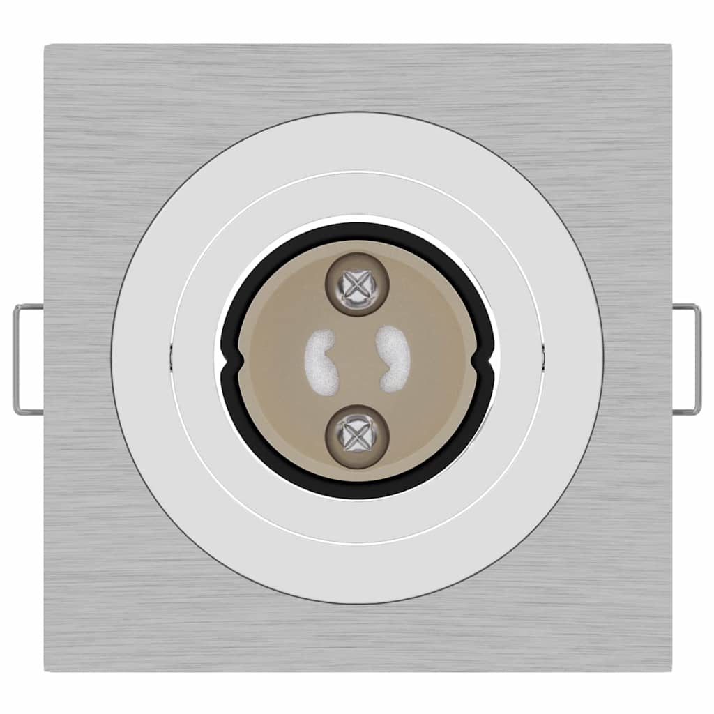 Spotlights con i riflettori 12 pcs Argento 9 x 9 x cm Alluminio