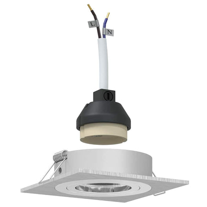 Spotlights con i riflettori 24 pcs Argento 9 x 9 x cm Alluminio