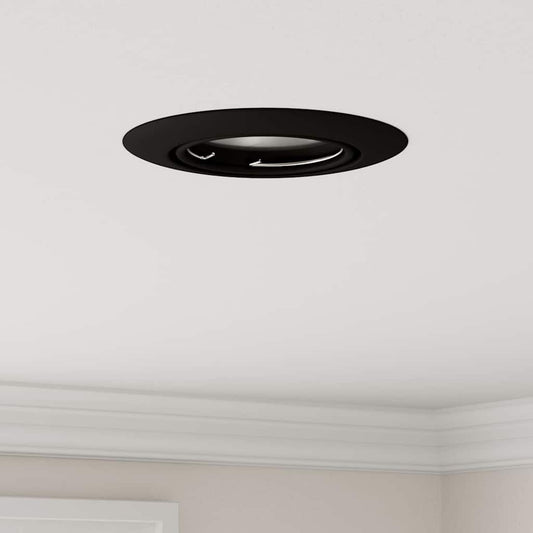 Spotlights con i riflettori 6 pcs Nero 9 x 9 cm Metallo