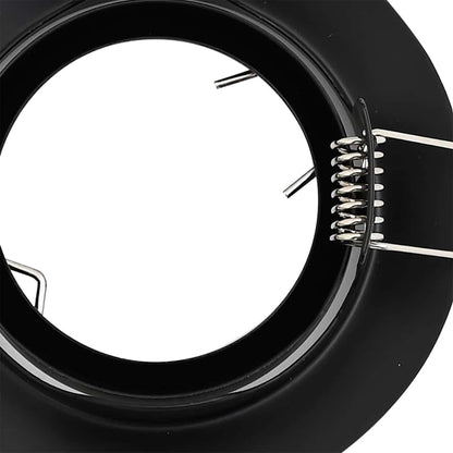 Spotlights con i riflettori 24 pcs Nero 9 x 9 cm Metallo