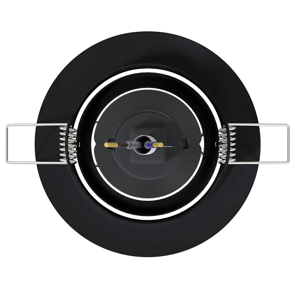 Spotlights con i riflettori 24 pcs Nero 9 x 9 cm Metallo