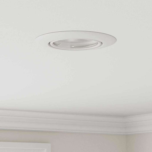 Spotlights con i riflettori 6 pcs Bianco 9 x 9 cm Metallo