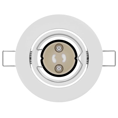 Spotlights con i riflettori 6 pcs Bianco 9 x 9 cm Metallo