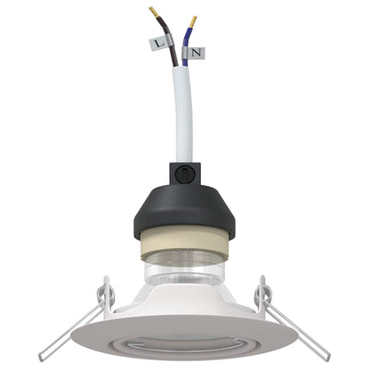 Spotlights con i riflettori 24 pcs Bianco 9 x 9 cm Metallo