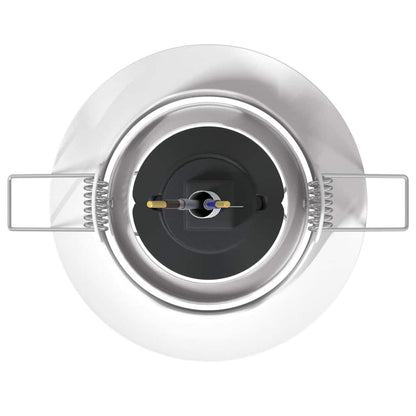 Spotlights con i riflettori 24 pcs Bianco 9 x 9 cm Metallo