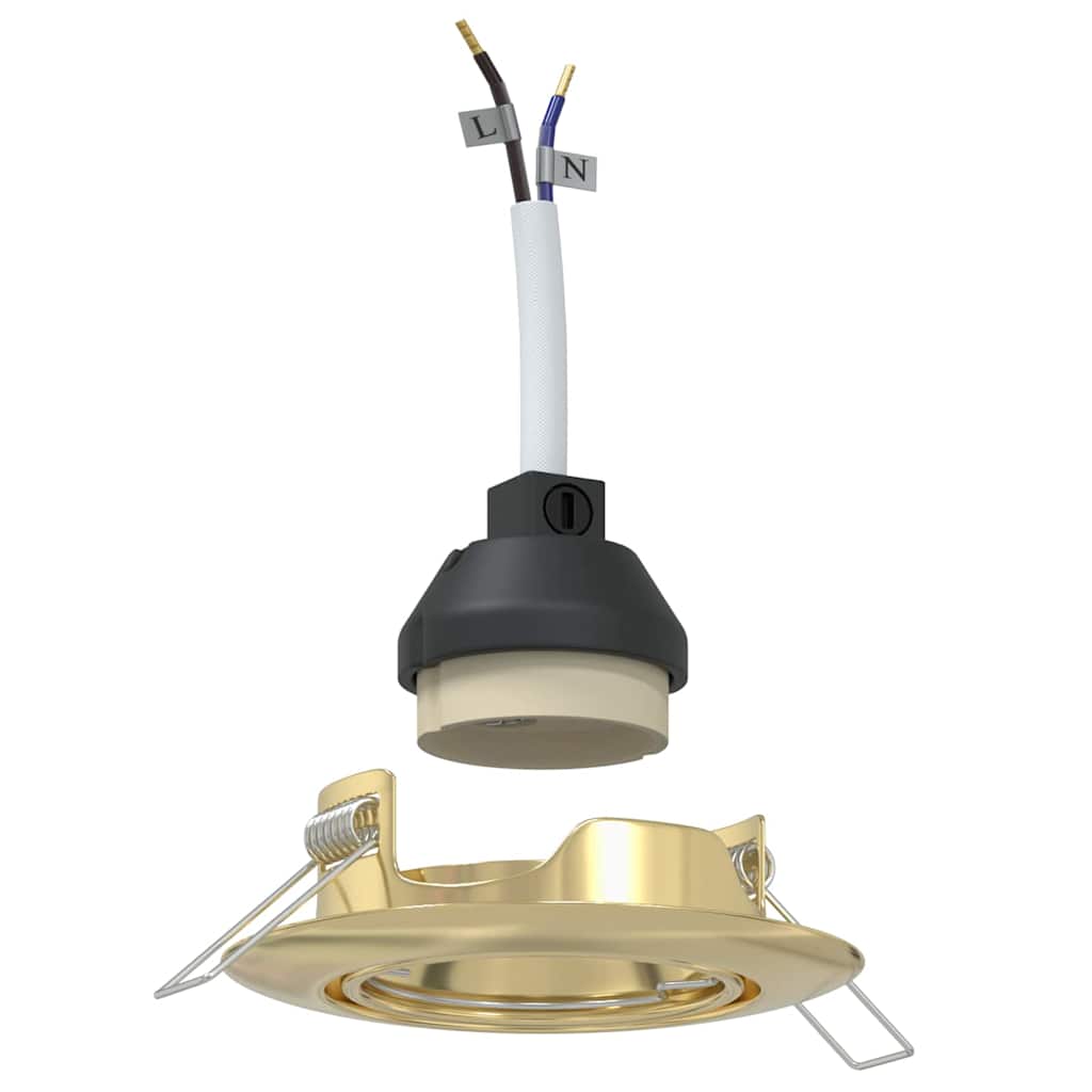 Spotlights con i riflettori 6 pcs Oro 9 x 9 cm Metallo