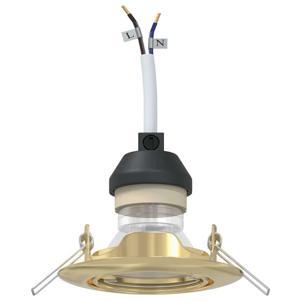 Spotlights con i riflettori 6 pcs Oro 9 x 9 cm Metallo