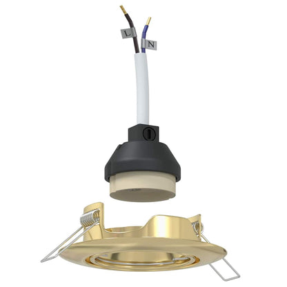 Spotlights con i riflettori 24 pcs Oro 9 x 9 cm Metallo