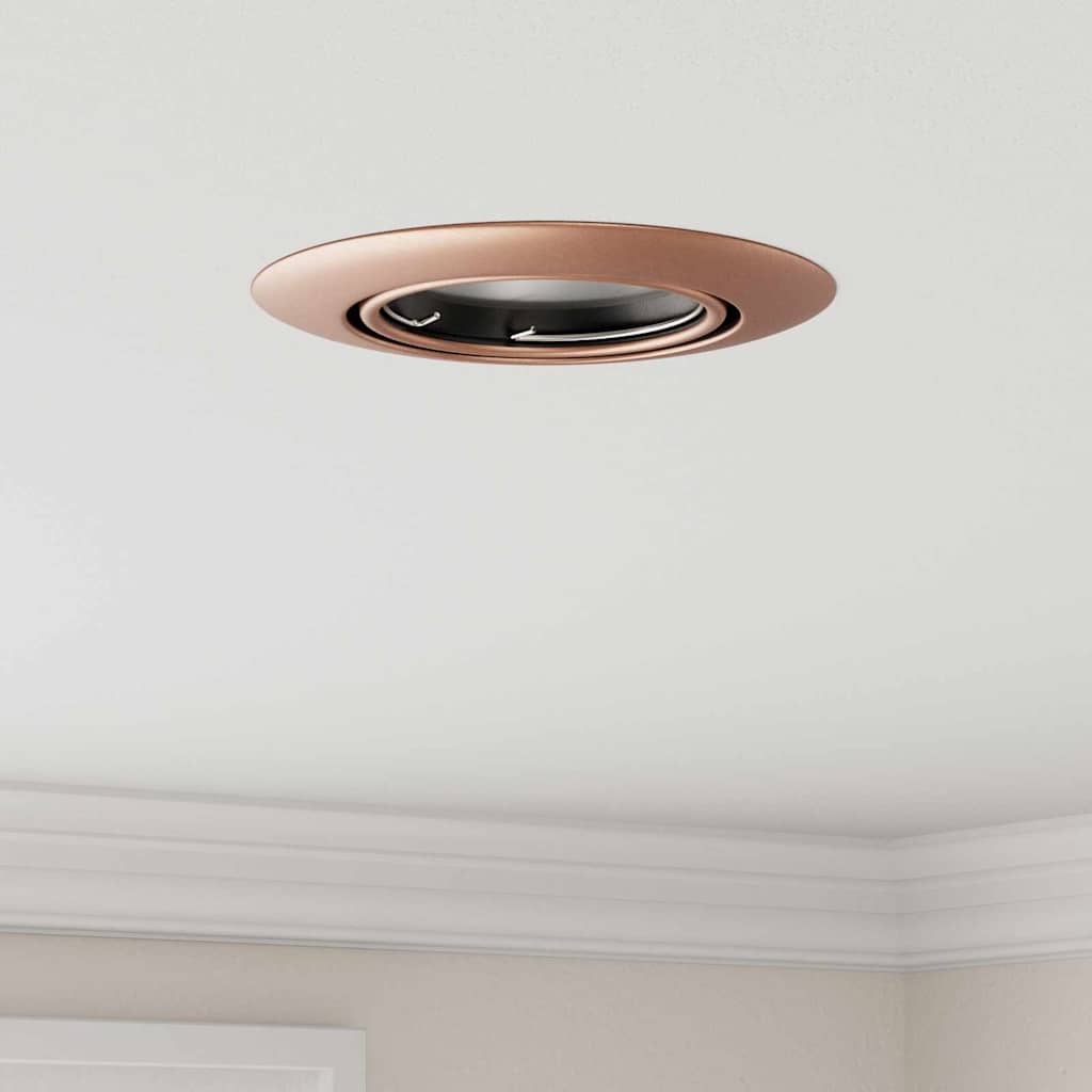 Spotlights con i riflettori 6 pcs Rame 9 x 9 cm Metallo