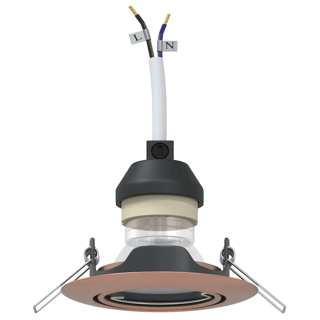 Spotlights con i riflettori Rame 9 x 9 cm Metallo