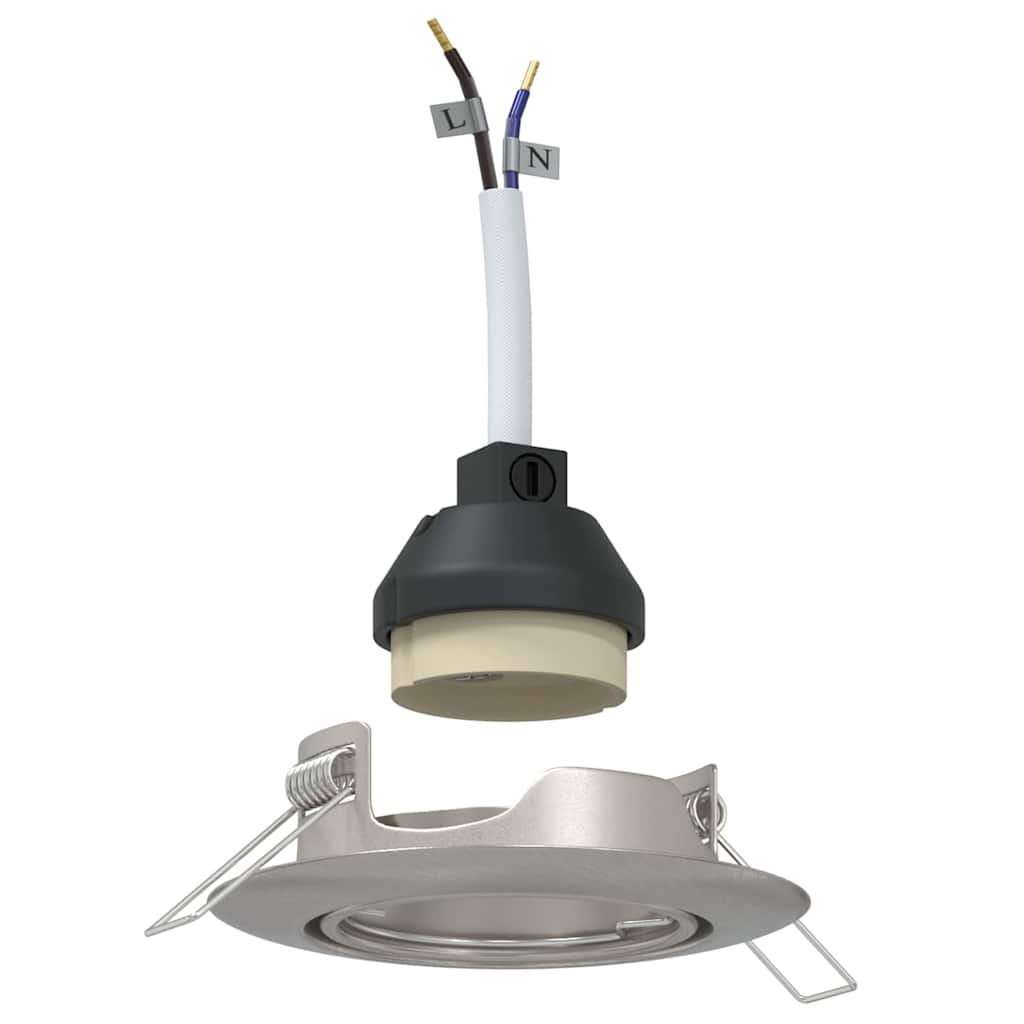 Spotlights con i riflettori 6 pcs Argento 9 x 9 cm Metallo