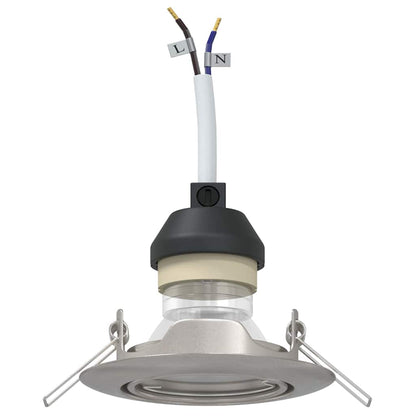 Spotlights con i riflettori 6 pcs Argento 9 x 9 cm Metallo