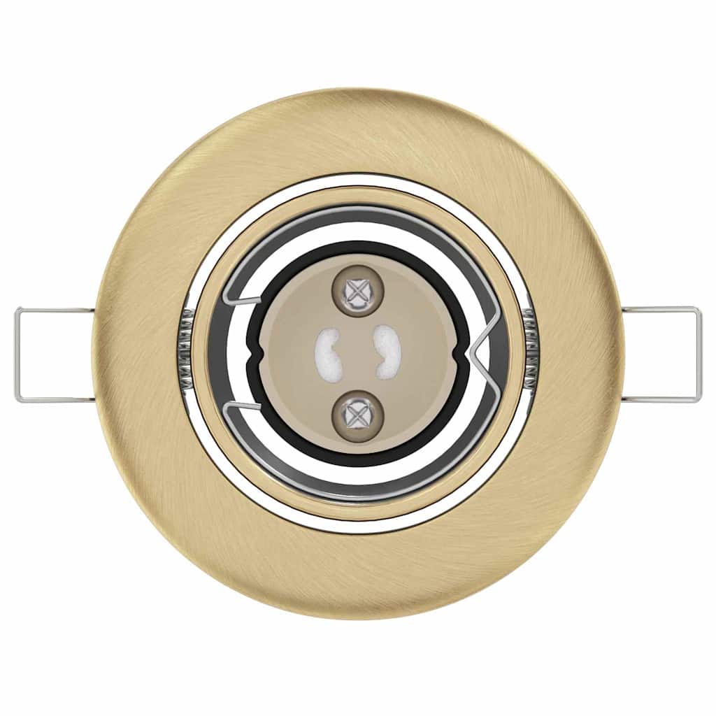 Spotlights con i riflettori 6 pcs Ottone 9 x 9 cm Metallo