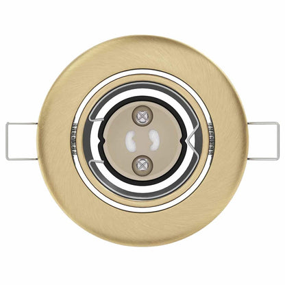 Spotlights con i riflettori 6 pcs Ottone 9 x 9 cm Metallo