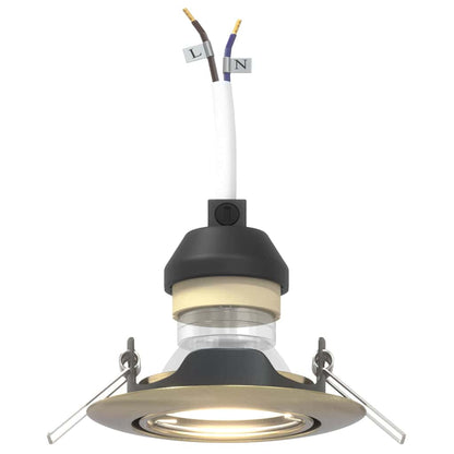 Spotlights con i riflettori 12 pcs Ottone 9 x 9 cm Metallo