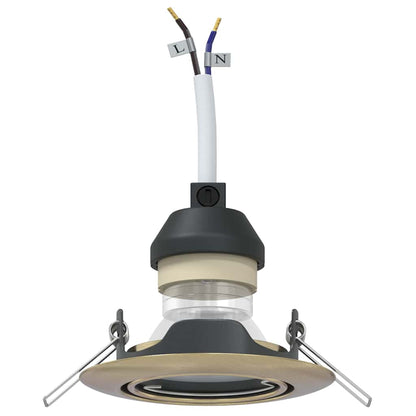 Spotlights con i riflettori 24 pcs Ottone 9 x 9 cm Metallo