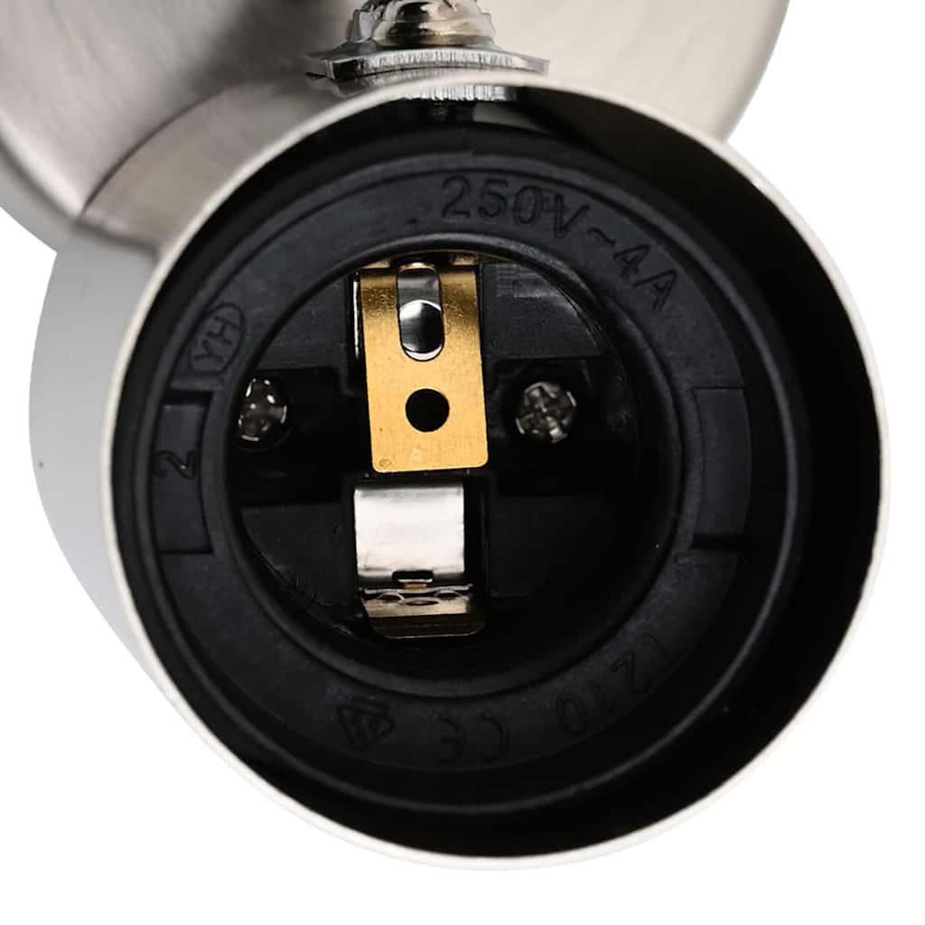 Faretto da soffitto Nickel spazzolato 6.5 x 6 x 11.5 cm Acciaio