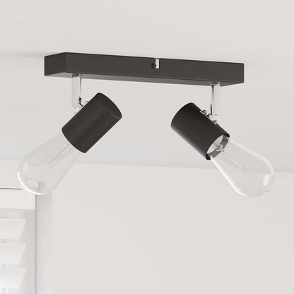 Faretto da soffitto Nero 26 x 6,5 x 11,5 cm Metallo | homemem39