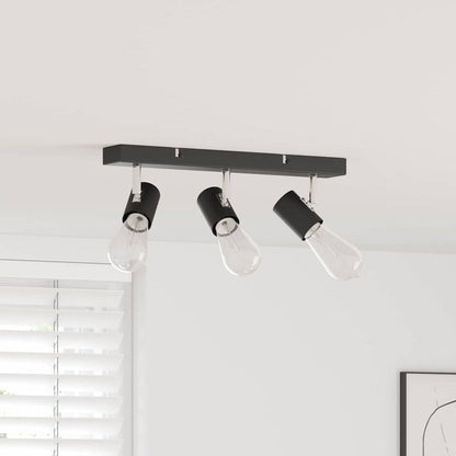 Faretto da soffitto Nero 38 x 6,5 x 11,5 cm Metallo | homemem39