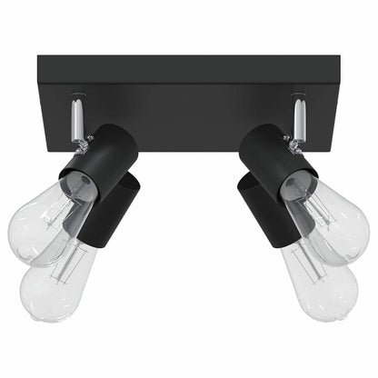 Faretto da soffitto Nero 26,5 x 26 x 11,5 cm Metallo | homemem39