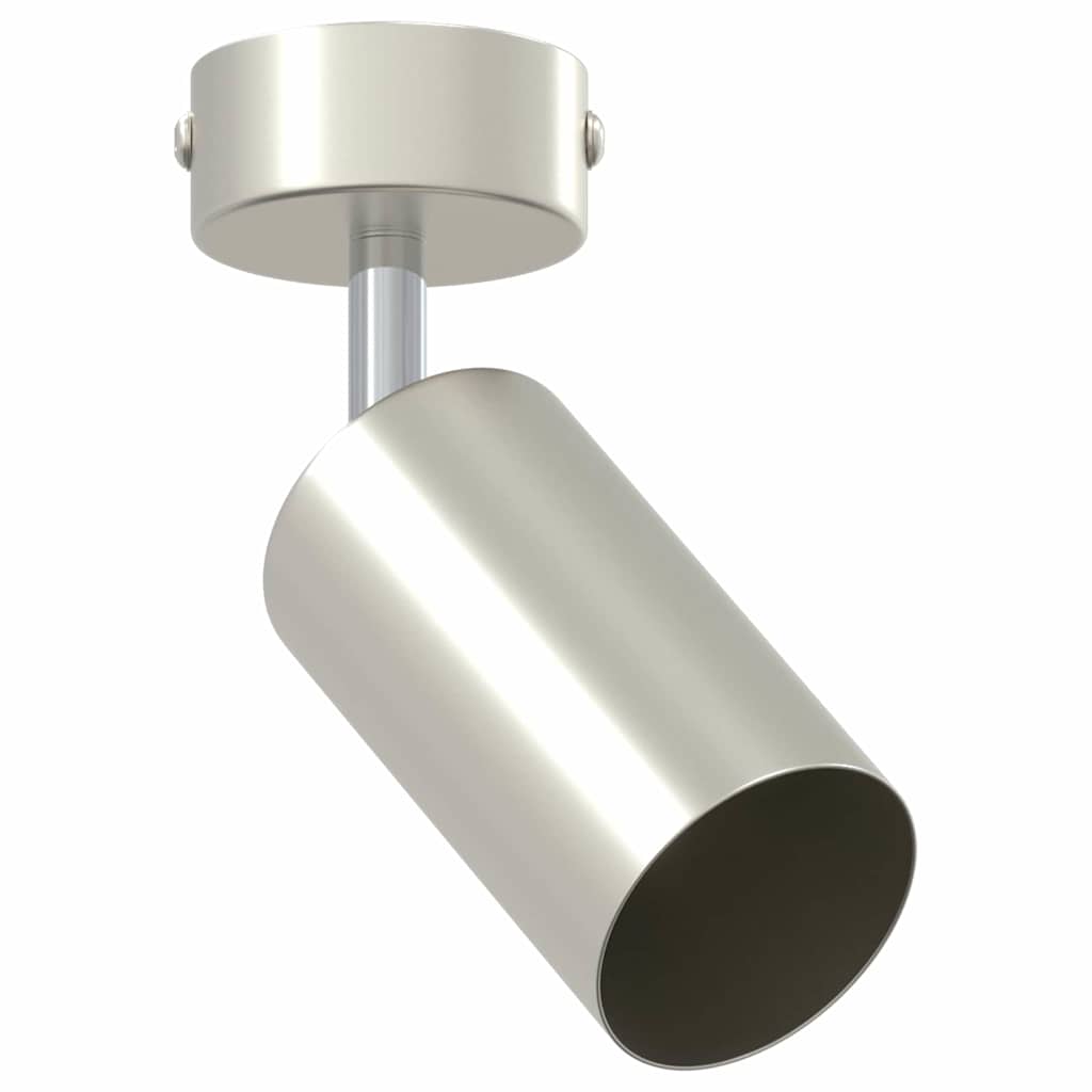 Faretto da soffitto Nickel spazzolato 6 x 6 x 16.5 cm Acciaio