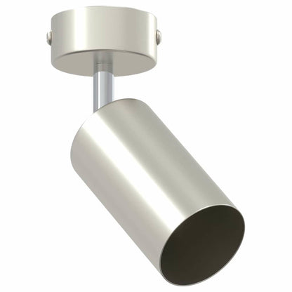 Faretto da soffitto Nickel spazzolato 6 x 6 x 16.5 cm Acciaio