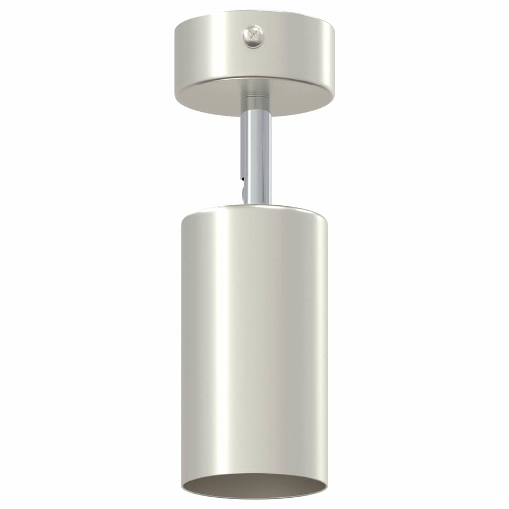 Faretto da soffitto Nickel spazzolato 6 x 6 x 16.5 cm Acciaio