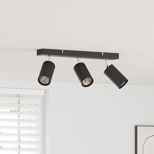 Faretto da soffitto Nero 38 x 6 x 16 cm Metallo