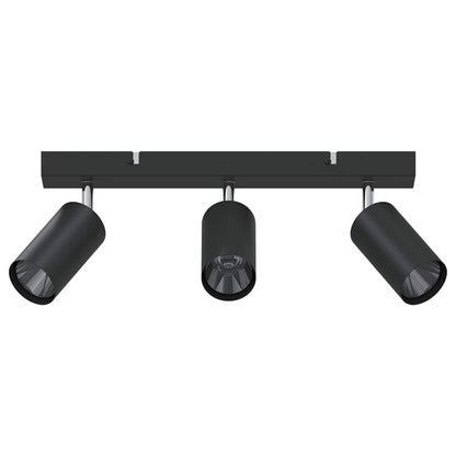 Faretto da soffitto Nero 38 x 6 x 16 cm Metallo