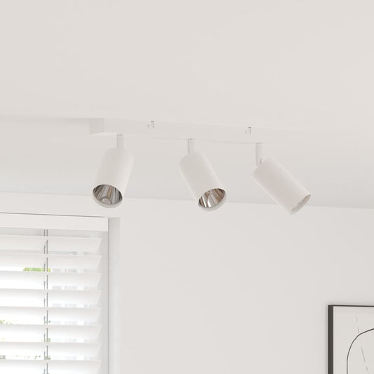 Faretto da soffitto Bianco 38 x 6 x 16 cm Metallo | homemem39