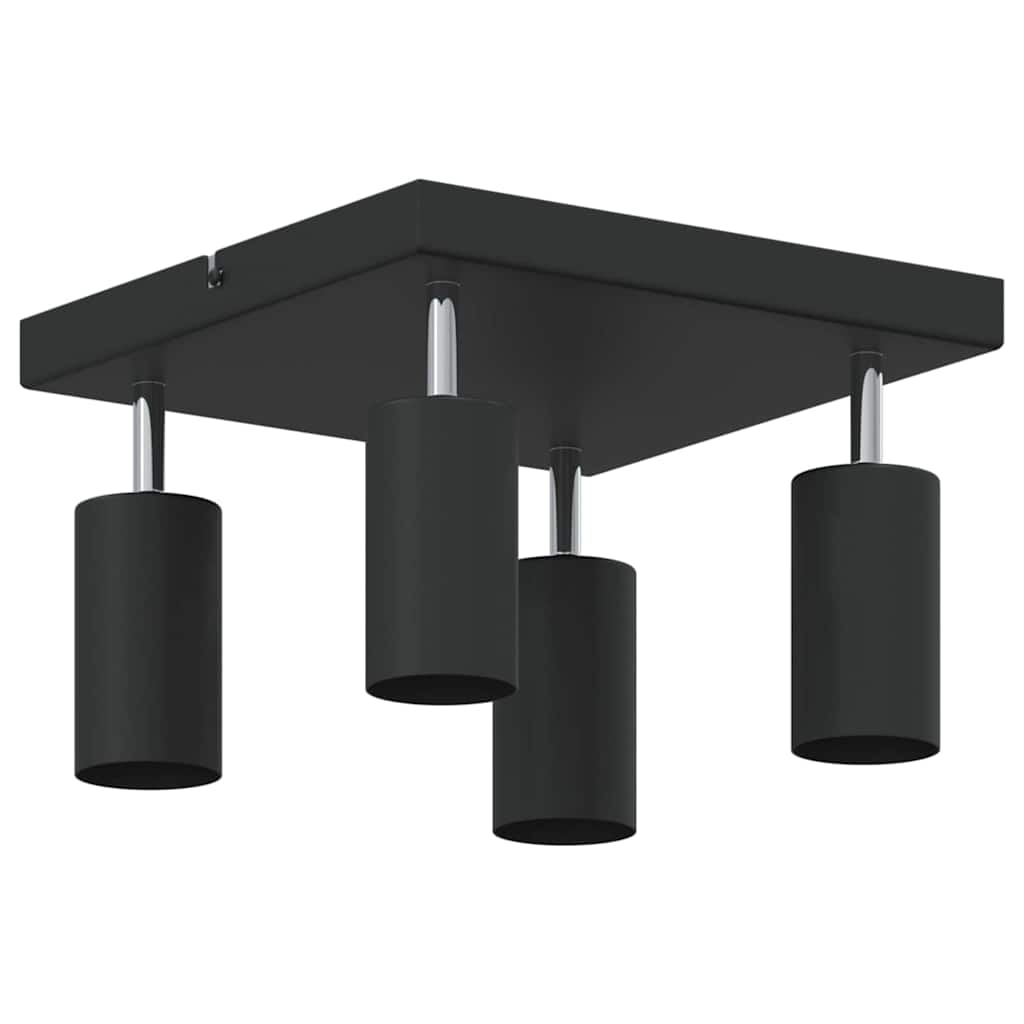 Faretto da soffitto Nero 26 x 26 x 16 cm Metallo | homemem39