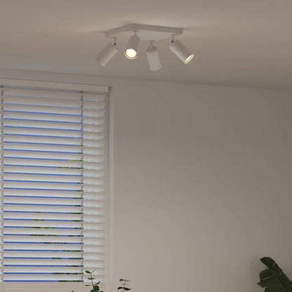Faretto da soffitto Bianco 26 x 26 x 16 cm Metallo | homemem39